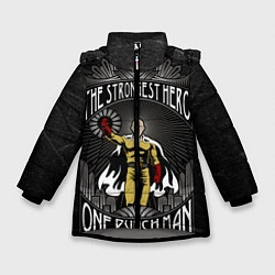 Куртка зимняя для девочки The Strongest Hero, цвет: 3D-светло-серый