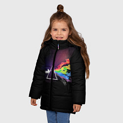 Куртка зимняя для девочки Покемоны, цвет: 3D-черный — фото 2