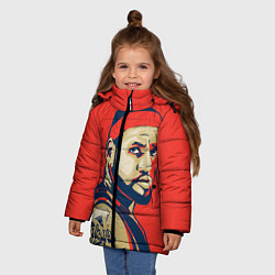 Куртка зимняя для девочки LeBron James, цвет: 3D-черный — фото 2