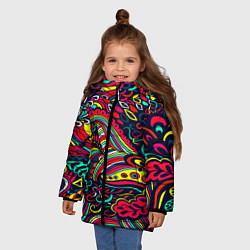 Куртка зимняя для девочки Disquared, цвет: 3D-черный — фото 2