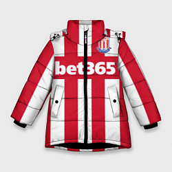 Куртка зимняя для девочки Stoke City FC: Bet365, цвет: 3D-черный