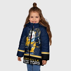 Куртка зимняя для девочки Nashville Predators, цвет: 3D-черный — фото 2
