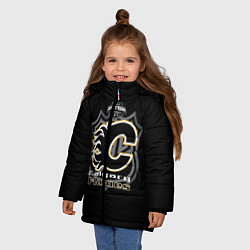 Куртка зимняя для девочки Calgary Flames Team, цвет: 3D-черный — фото 2