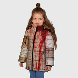 Куртка зимняя для девочки Бинты 1, цвет: 3D-светло-серый — фото 2