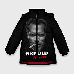 Куртка зимняя для девочки Arnold forever, цвет: 3D-красный