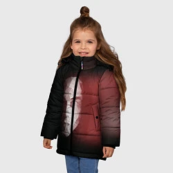 Куртка зимняя для девочки Мистер робот 2, цвет: 3D-черный — фото 2