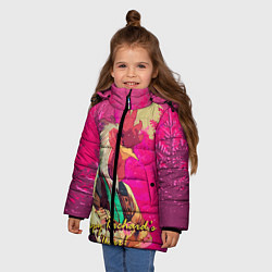 Куртка зимняя для девочки Happy Richards year!, цвет: 3D-черный — фото 2
