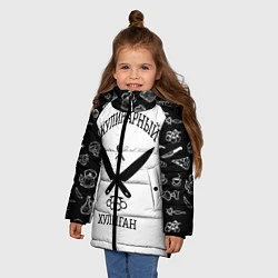 Куртка зимняя для девочки Повар 1, цвет: 3D-черный — фото 2
