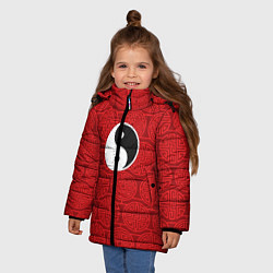 Куртка зимняя для девочки Yin Yang, цвет: 3D-светло-серый — фото 2