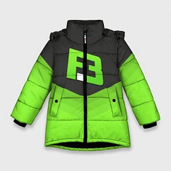 Куртка зимняя для девочки FlipSid3 Uniform, цвет: 3D-черный