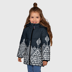 Куртка зимняя для девочки Pat30, цвет: 3D-черный — фото 2