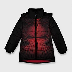 Куртка зимняя для девочки Alien: Space Ship, цвет: 3D-красный