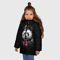 Куртка зимняя для девочки Donut Panda, цвет: 3D-красный — фото 2