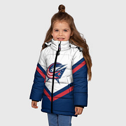 Куртка зимняя для девочки NHL: Columbus Blue Jackets, цвет: 3D-светло-серый — фото 2