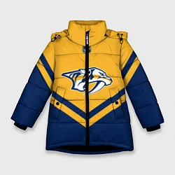 Куртка зимняя для девочки NHL: Nashville Predators, цвет: 3D-черный