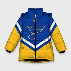 Куртка зимняя для девочки NHL: St. Louis Blues, цвет: 3D-черный