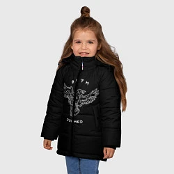 Куртка зимняя для девочки BMTH: Doomed, цвет: 3D-черный — фото 2