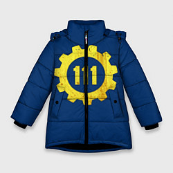 Куртка зимняя для девочки Vault 111, цвет: 3D-черный