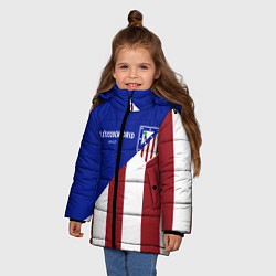 Куртка зимняя для девочки FC Atletico Madrid, цвет: 3D-светло-серый — фото 2