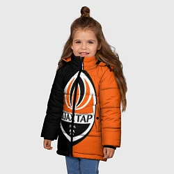 Куртка зимняя для девочки ФК Шахтер Донецк, цвет: 3D-черный — фото 2