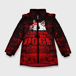 Куртка зимняя для девочки Dawn of the Doge, цвет: 3D-красный