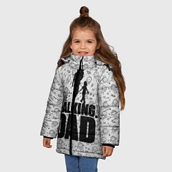 Куртка зимняя для девочки Walking Dad, цвет: 3D-черный — фото 2