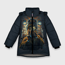 Куртка зимняя для девочки Baker Street 221B, цвет: 3D-светло-серый