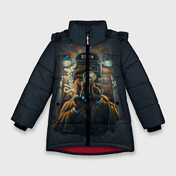 Куртка зимняя для девочки Baker Street 221B, цвет: 3D-красный