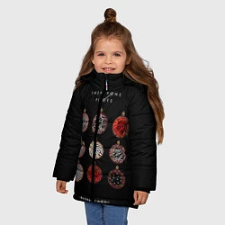 Куртка зимняя для девочки Twenty One Pilots: New year, цвет: 3D-черный — фото 2