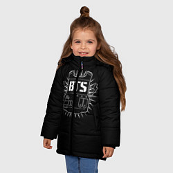 Куртка зимняя для девочки BTS: Jimin, цвет: 3D-черный — фото 2