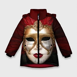 Зимняя куртка для девочки Венецианская маска