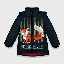 Куртка зимняя для девочки No Fox Given, цвет: 3D-красный