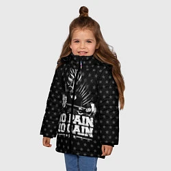Куртка зимняя для девочки No Pain No Gain, цвет: 3D-светло-серый — фото 2
