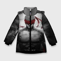 Куртка зимняя для девочки Ли Син, цвет: 3D-черный