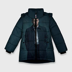 Куртка зимняя для девочки Лестрейд, цвет: 3D-черный