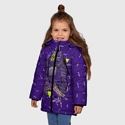 Куртка зимняя для девочки Сова хипстер, цвет: 3D-красный — фото 2