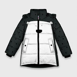 Куртка зимняя для девочки Белый мишка, цвет: 3D-черный