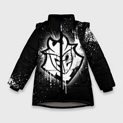 Куртка зимняя для девочки Gamers 2: Black collection, цвет: 3D-светло-серый