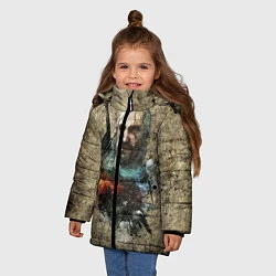 Куртка зимняя для девочки Ведьмак Геральт, цвет: 3D-черный — фото 2