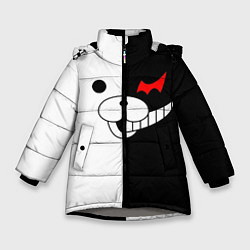 Куртка зимняя для девочки Monokuma, цвет: 3D-светло-серый