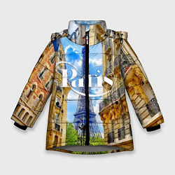 Куртка зимняя для девочки Daytime Paris, цвет: 3D-светло-серый