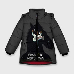 Куртка зимняя для девочки Bojack Horseman, цвет: 3D-красный
