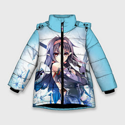 Куртка зимняя для девочки Konno Yūki1, цвет: 3D-черный