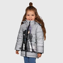 Куртка зимняя для девочки Ghost In The Shell 5, цвет: 3D-черный — фото 2