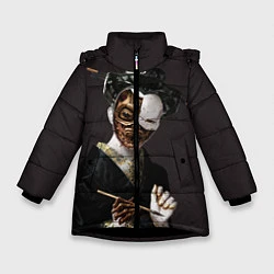 Куртка зимняя для девочки Ghost In The Shell 1, цвет: 3D-черный