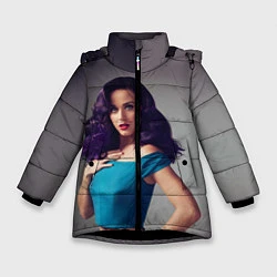 Куртка зимняя для девочки Hair, цвет: 3D-черный