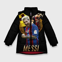 Куртка зимняя для девочки Messi Star, цвет: 3D-красный