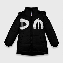 Куртка зимняя для девочки DM Rock, цвет: 3D-черный