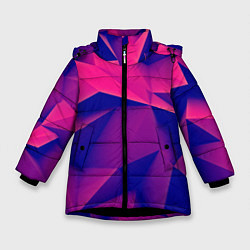 Зимняя куртка для девочки Violet polygon