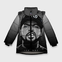 Куртка зимняя для девочки Ice Cube: Gangsta, цвет: 3D-светло-серый